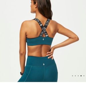 Figs carribbean blue sports bra